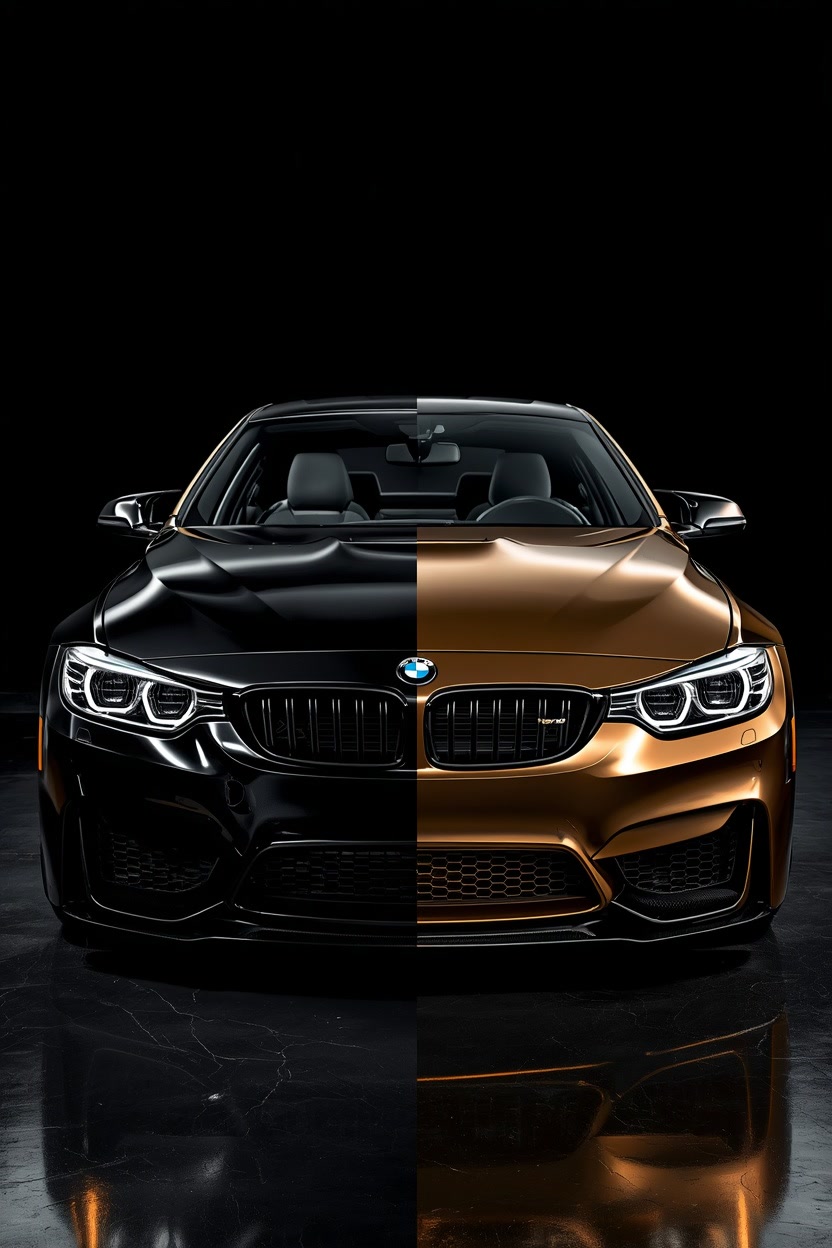 BMW M4 avant / après polissage et correction peinture — Pure Détail Froidfond