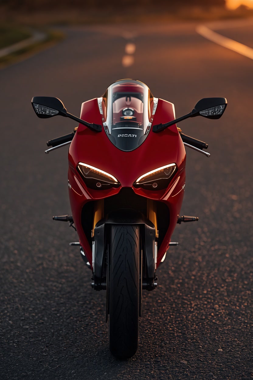 Ducati Panigale rouge préparée à l'atelier Pure Détail Froidfond, Vendée