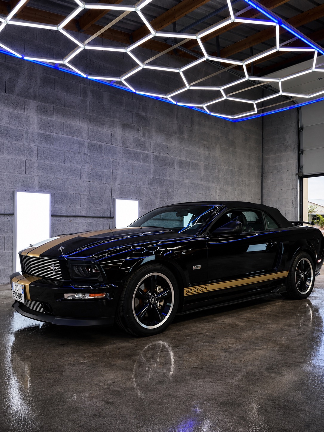 Ford Mustang Shelby GT préparée dans l'atelier Pure Détail à Froidfond, Vendée